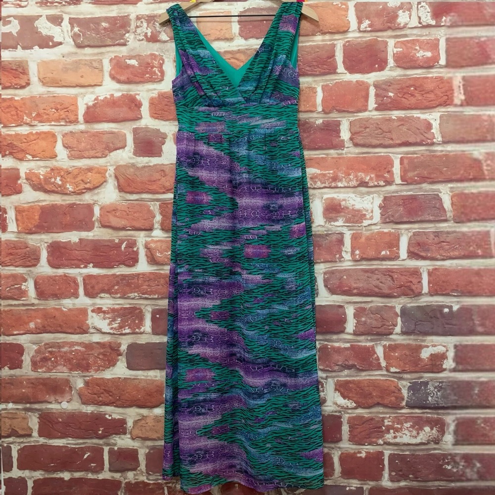 La Reine Blanche Dress Womens 44 EU Multicolor Snakeskin Abstract Sundress